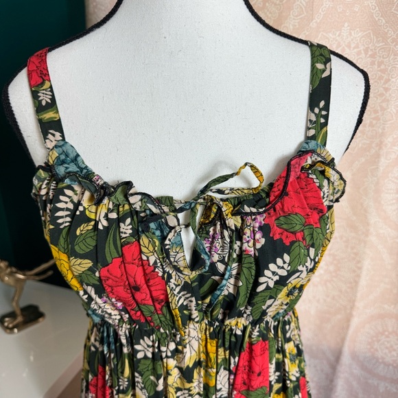 Natural Life Elizabeth Poppy  Multicolor Floral Print Sleeveless Sundress Size L - Picture 2 of 8